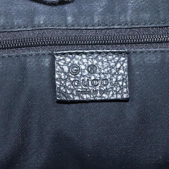 GUCCI GG Canvas Tote Bag Nylon Outlet Black Silver - Picture 16 of 16